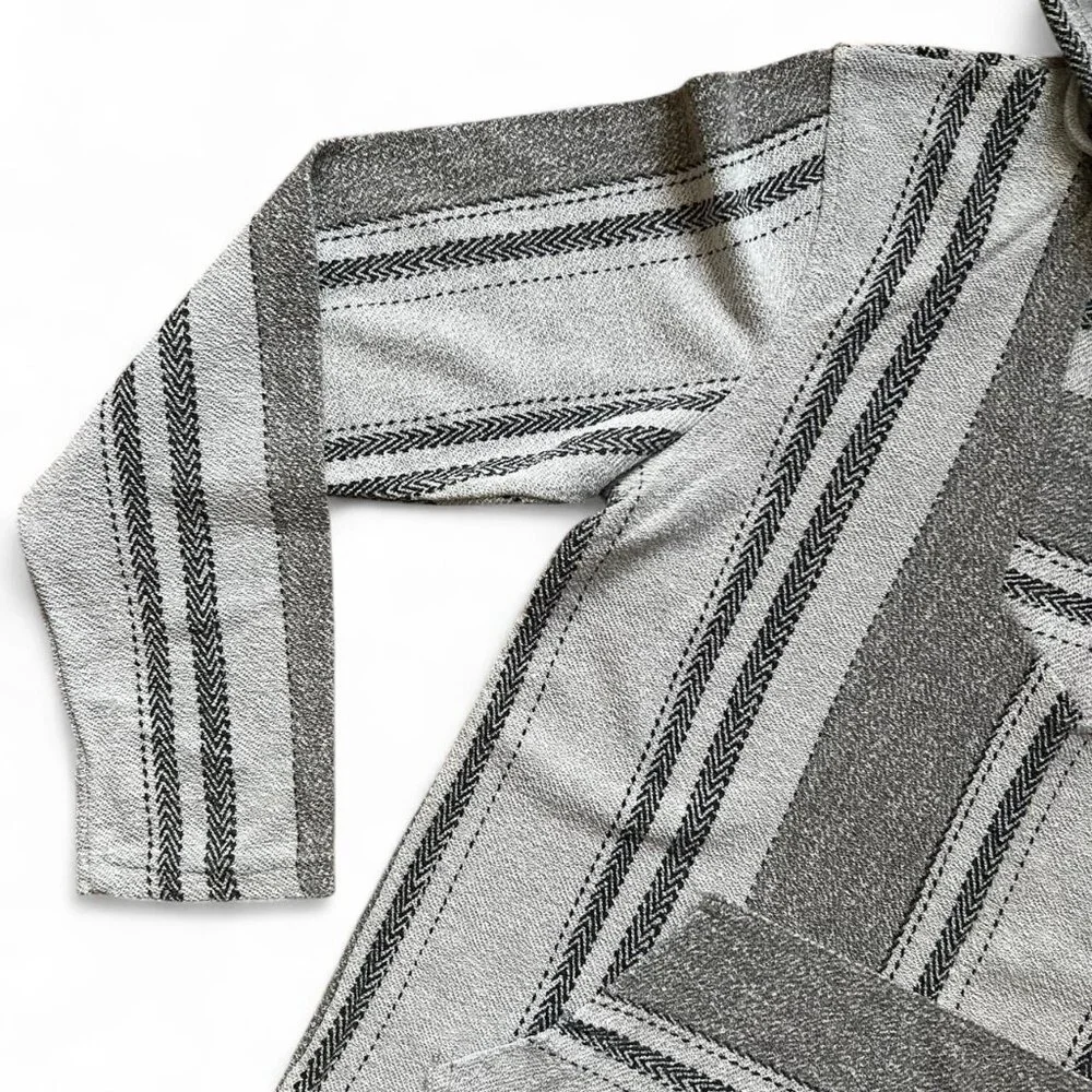 Boho Hoodie gray & white 🕊️ - Picture 2 of 4